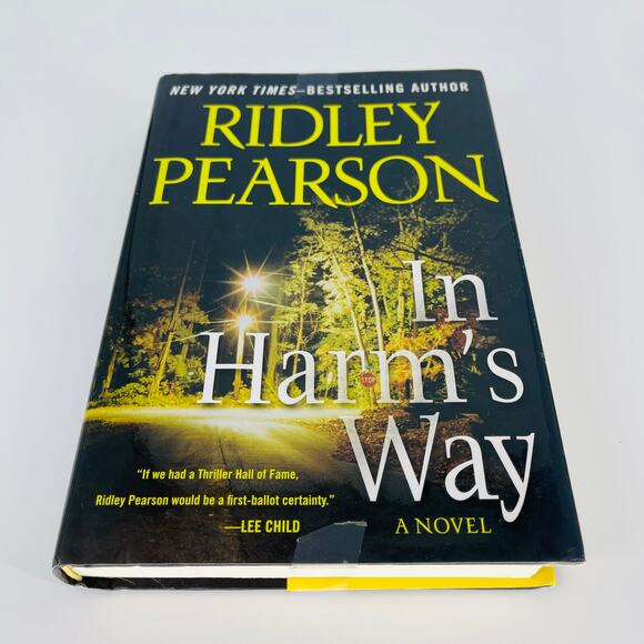 In Harm's Way, a hardcover novel / book by Ridley Pearson - Good Used Condition - Picture 2 of 12